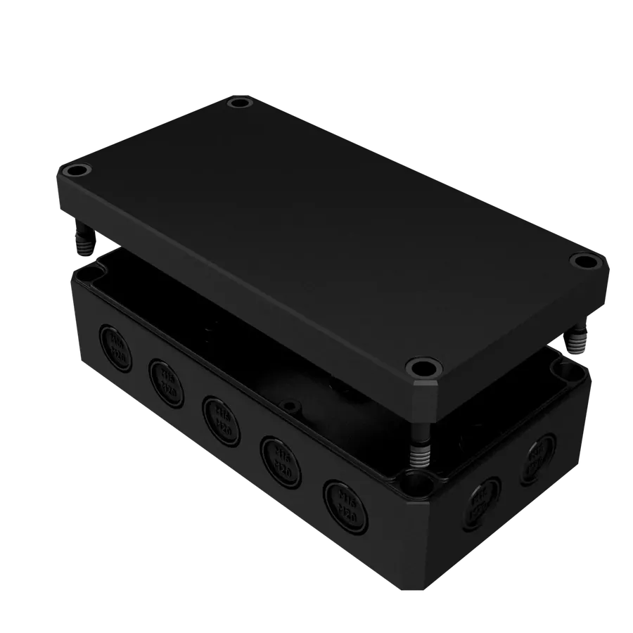 MBI-PC BK 180906 M 工业机箱（黑色 · 带安装底板） 产品图