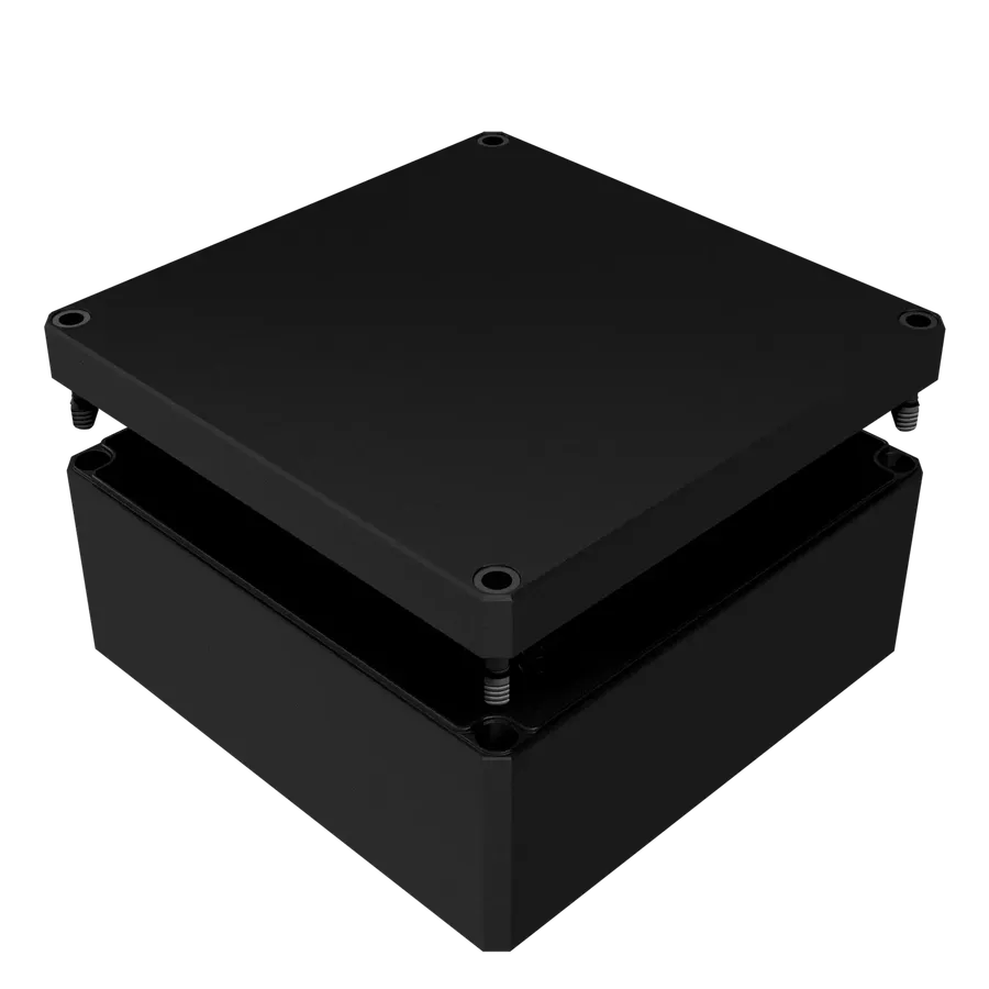 MBI-PC BK 181809 O 工业机箱（黑色 · 开孔） 产品图