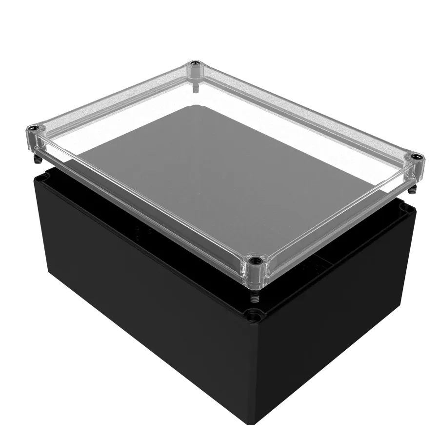 MBI-L-PC BK 403019 OK 工业机箱（黑色 · 开孔） 产品图