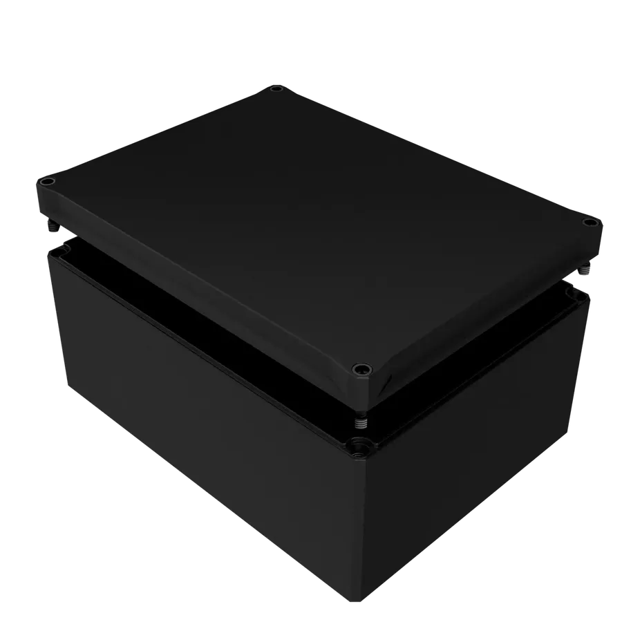 MBI-L-PC BK 403019 O 工业机箱（黑色 · 开孔） 产品图