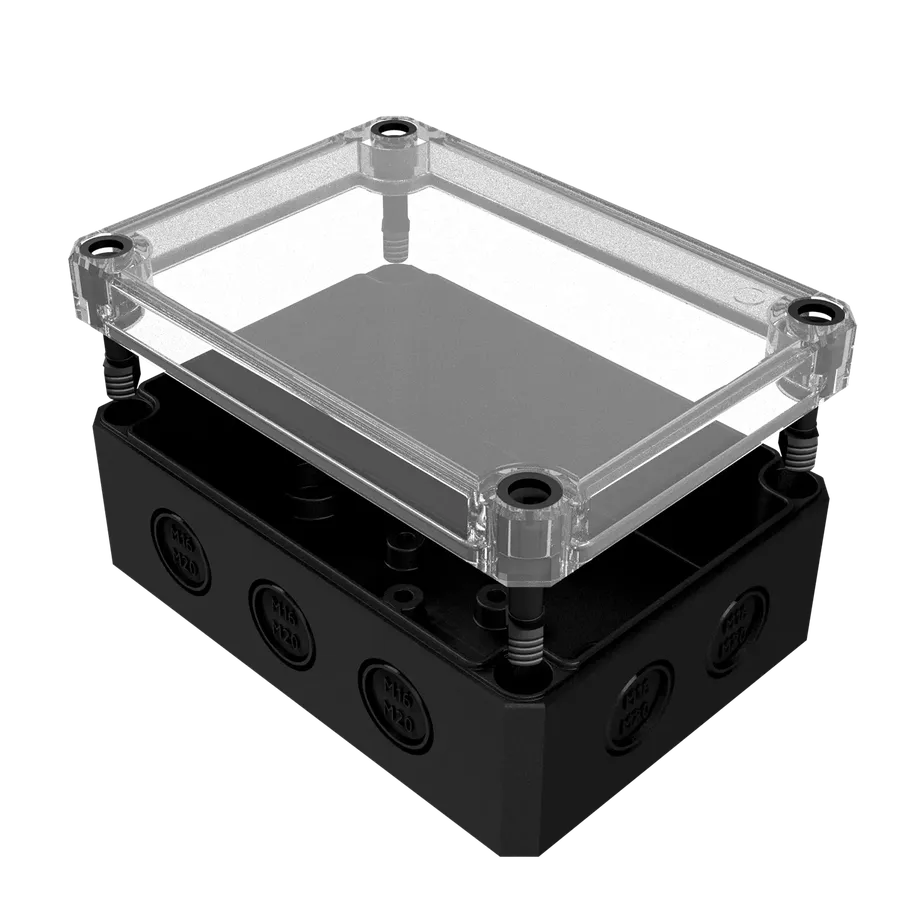 MBI-PC BK 130906 MK 工业机箱（黑色 · 带敲落孔） 产品图