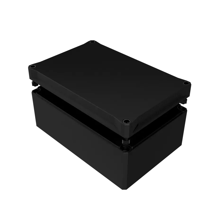 MBI-L-PC BK 302013 O 工业机箱（黑色 · 开孔） 产品图