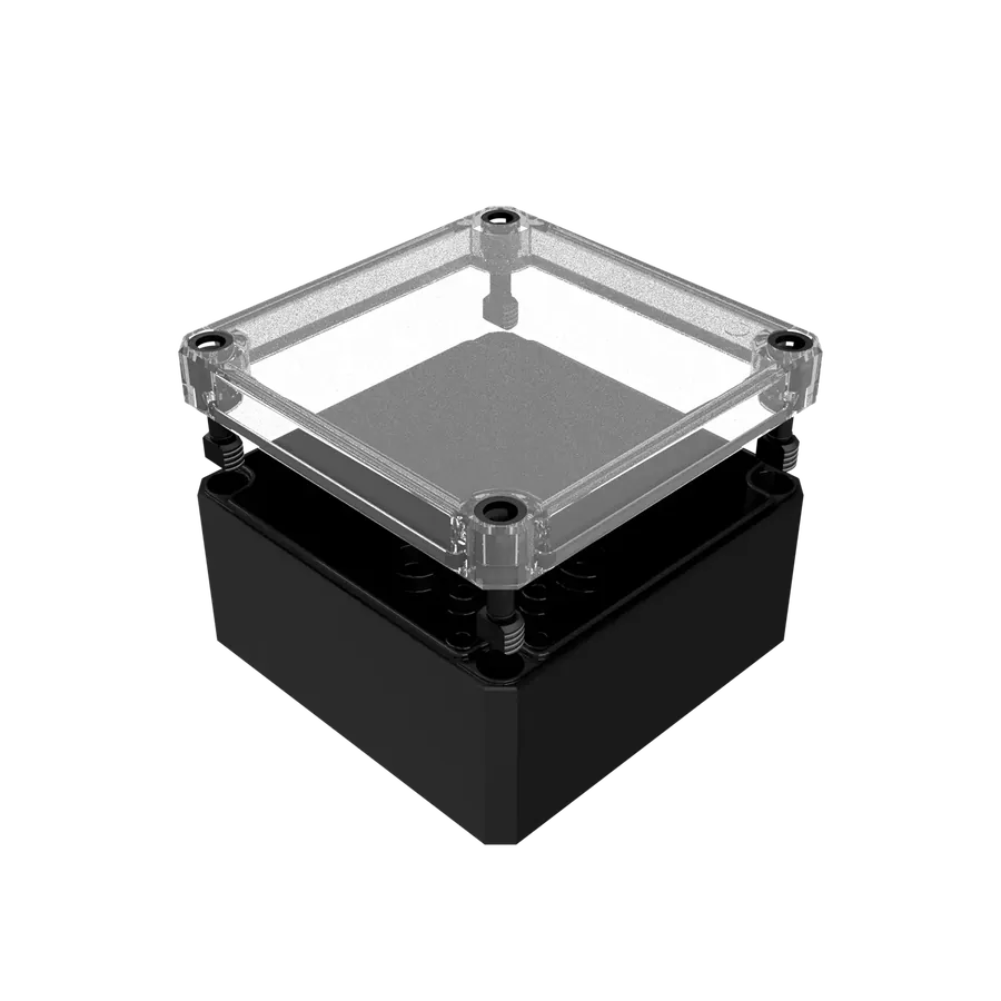 MBI-PC BK 111107 OK 工业机箱（黑色 · 开孔） 产品图